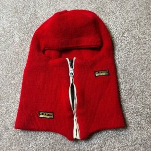 red ski mask